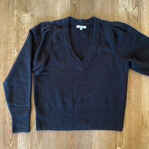 Madewell v neck black sweater